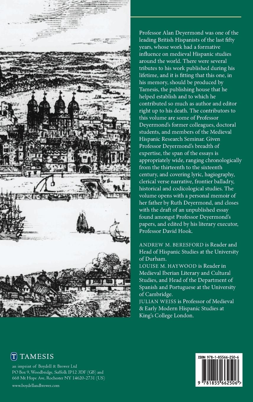 Rückseitencover Medieval Hispanic Studies in Memory of Alan Deyermond
