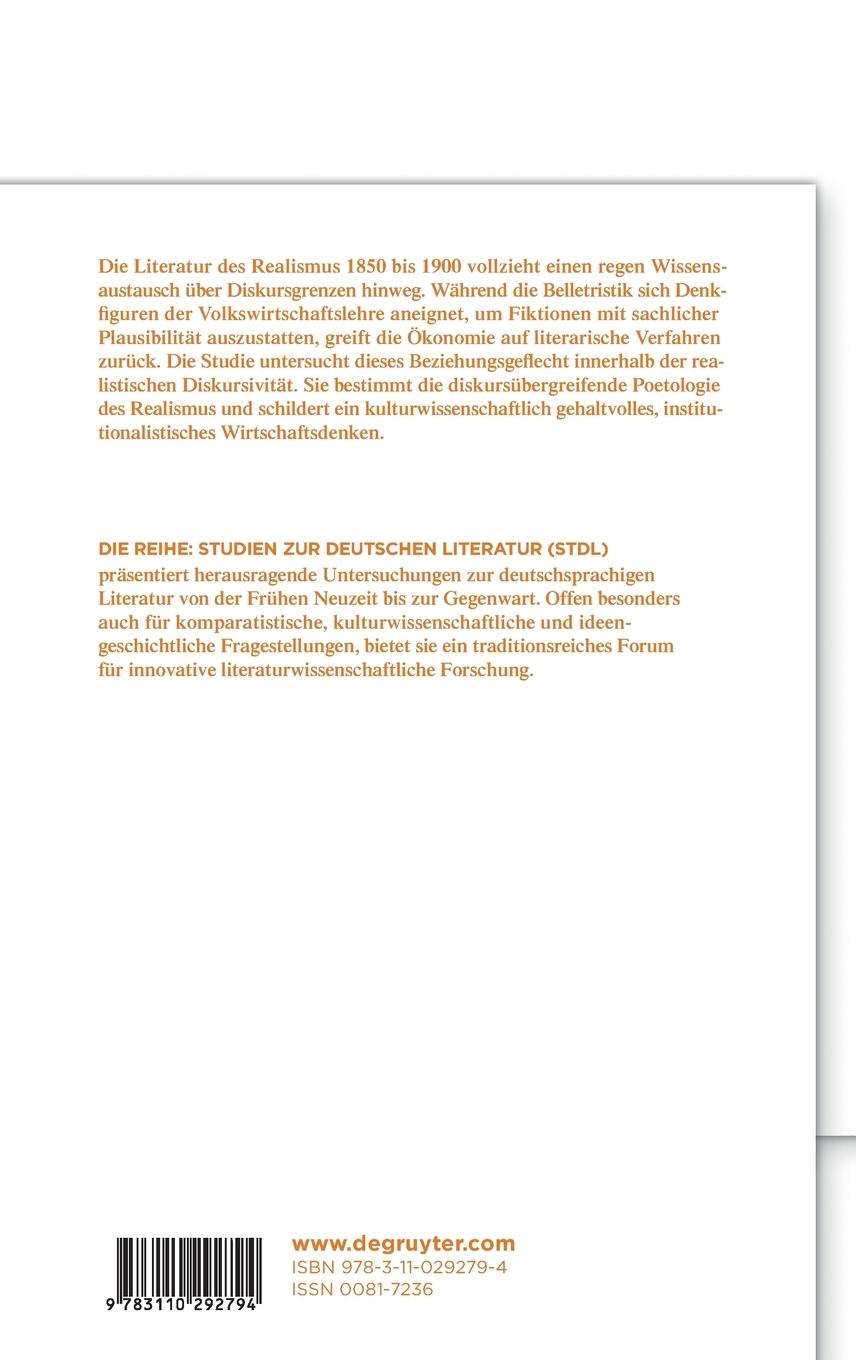 Rückseitencover Die Ökonomien des Realismus