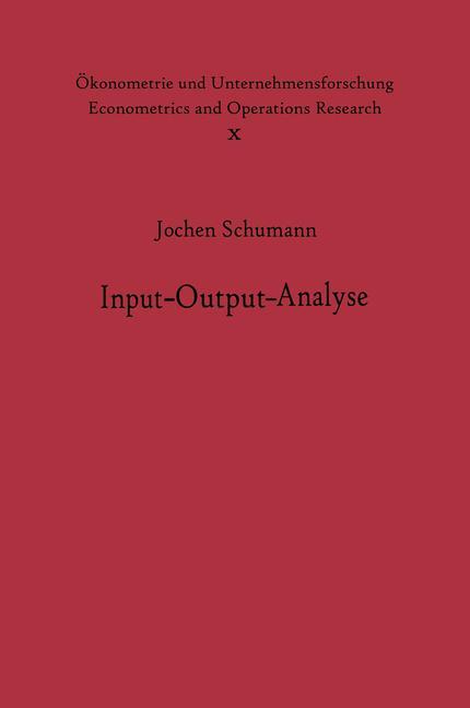Vorderes Coverbild Input-Output-Analyse