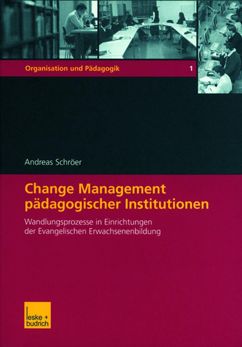 Vorderes Coverbild Change Management pädagogischer Institutionen