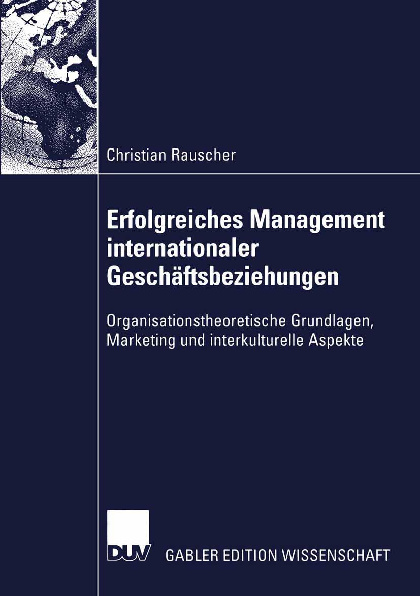Vorderes Coverbild Erfolgreiches Management internationaler Geschäftsbeziehungen