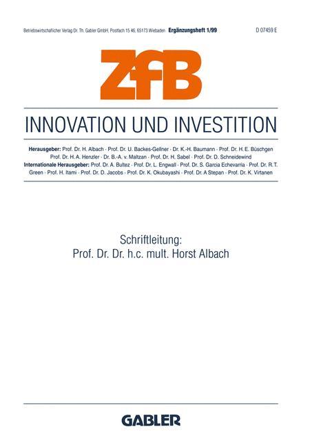 Vorderes Coverbild Innovation und Investition