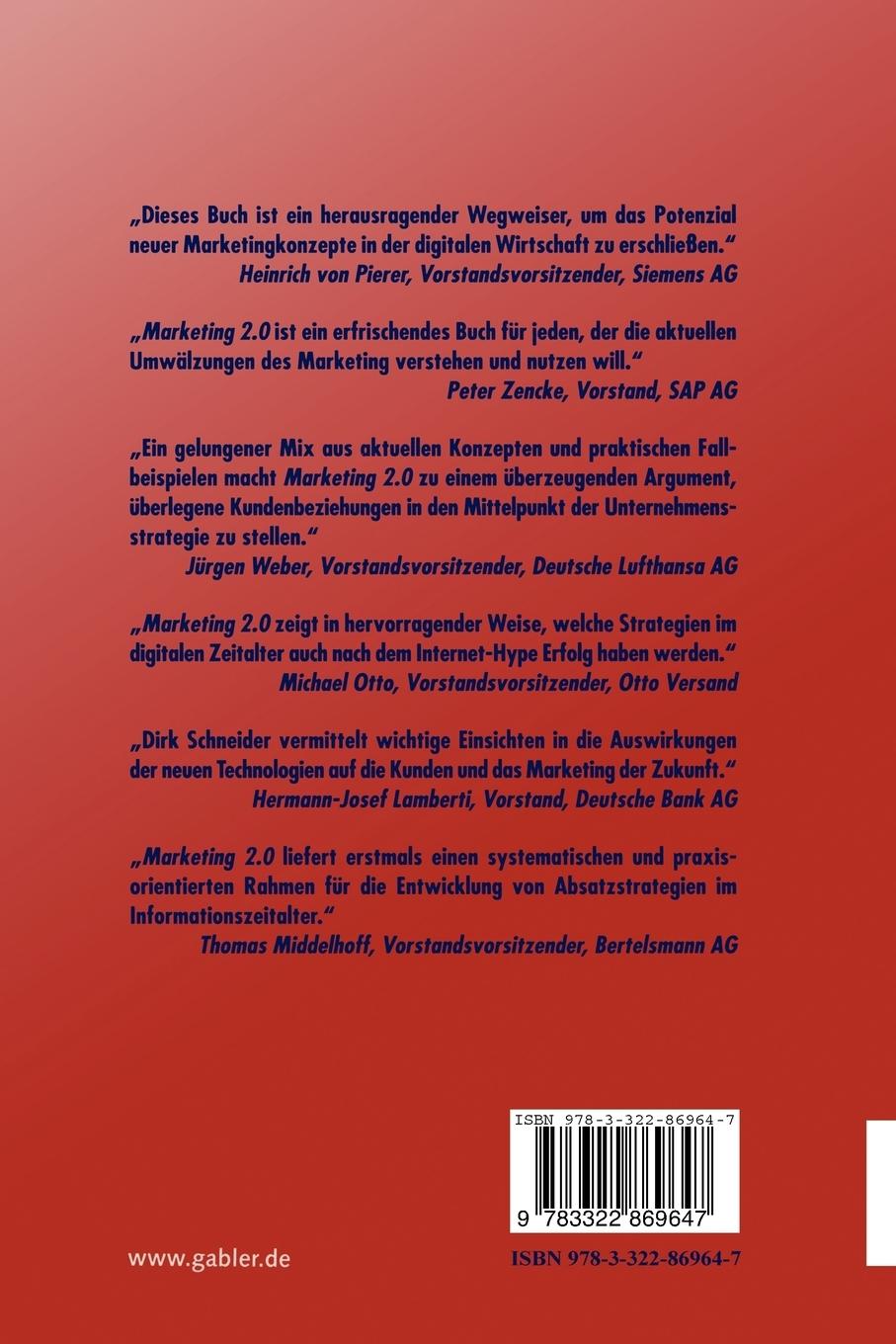 Rückseitencover Marketing 2.0