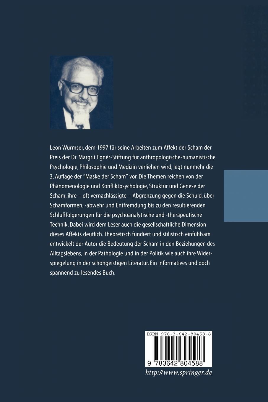 Rückseitencover Die Maske der Scham