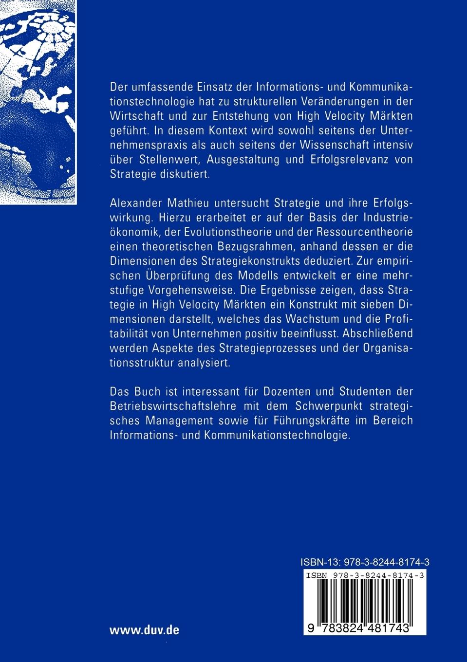 Rückseitencover Strategie in High Velocity Märkten