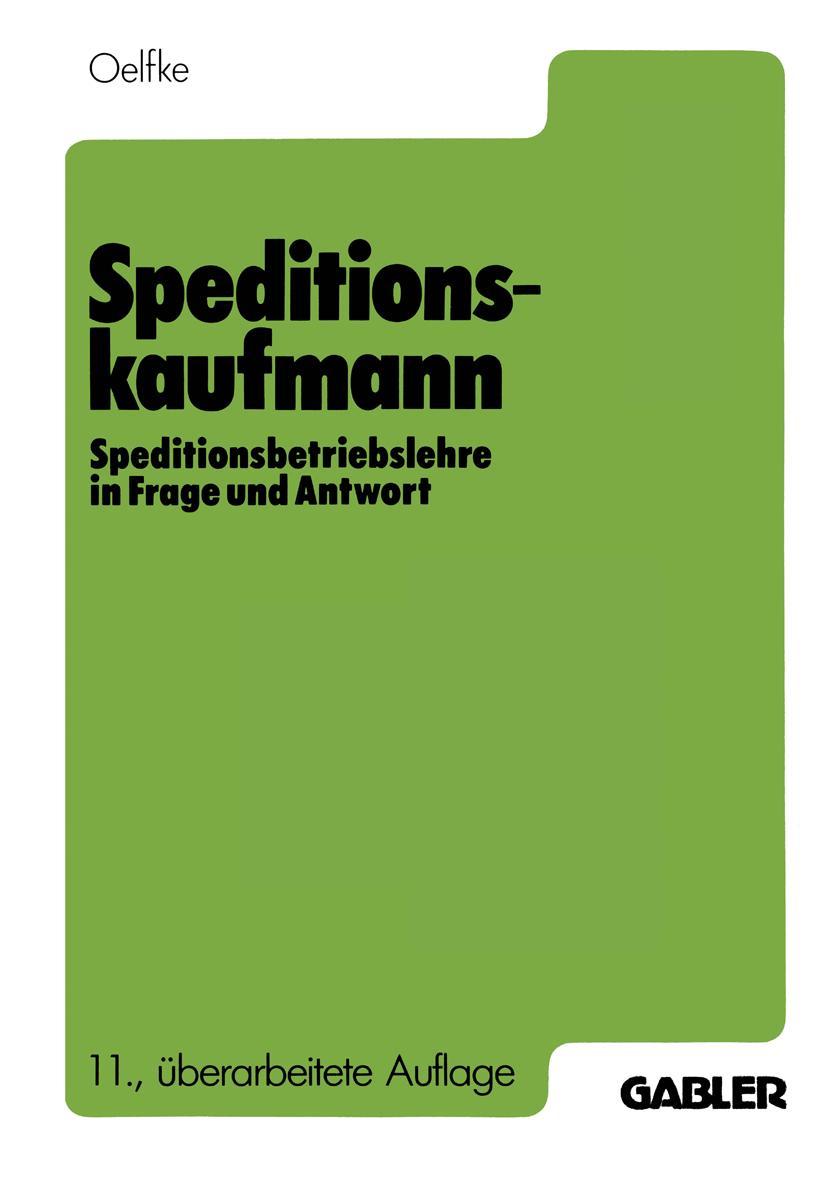 Vorderes Coverbild Speditionskaufmann