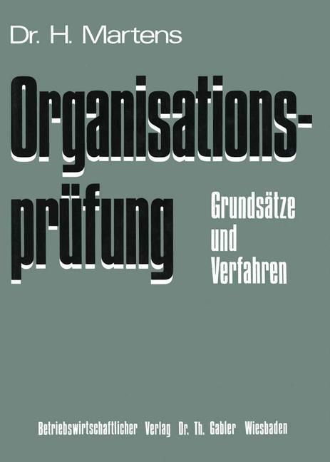 Vorderes Coverbild Organisationsprüfung