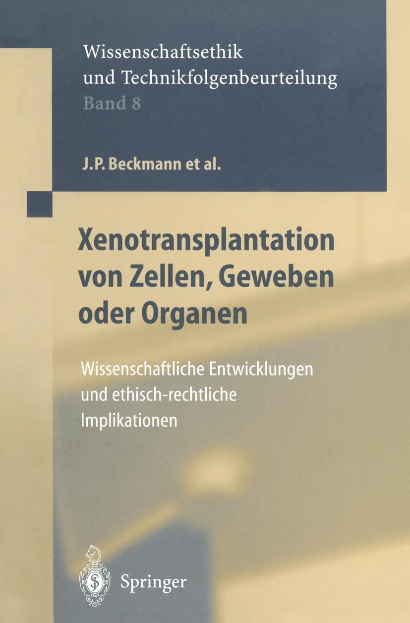 Vorderes Coverbild Xenotransplantation von Zellen, Geweben oder Organen