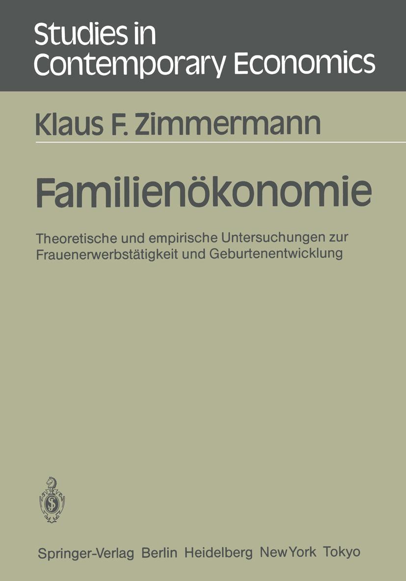 Vorderes Coverbild Familienökonomie