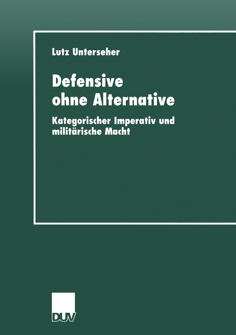 Vorderes Coverbild Defensive ohne Alternative