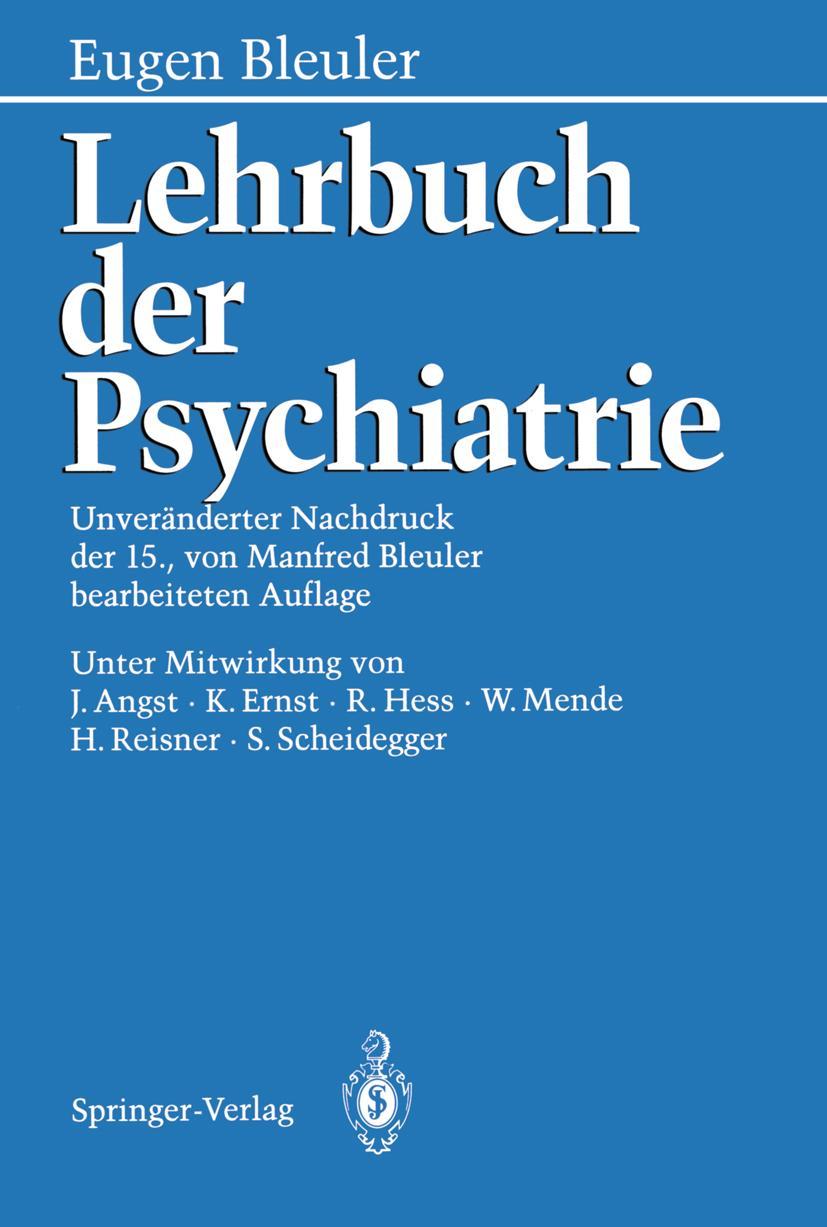 Vorderes Coverbild Lehrbuch der Psychiatrie