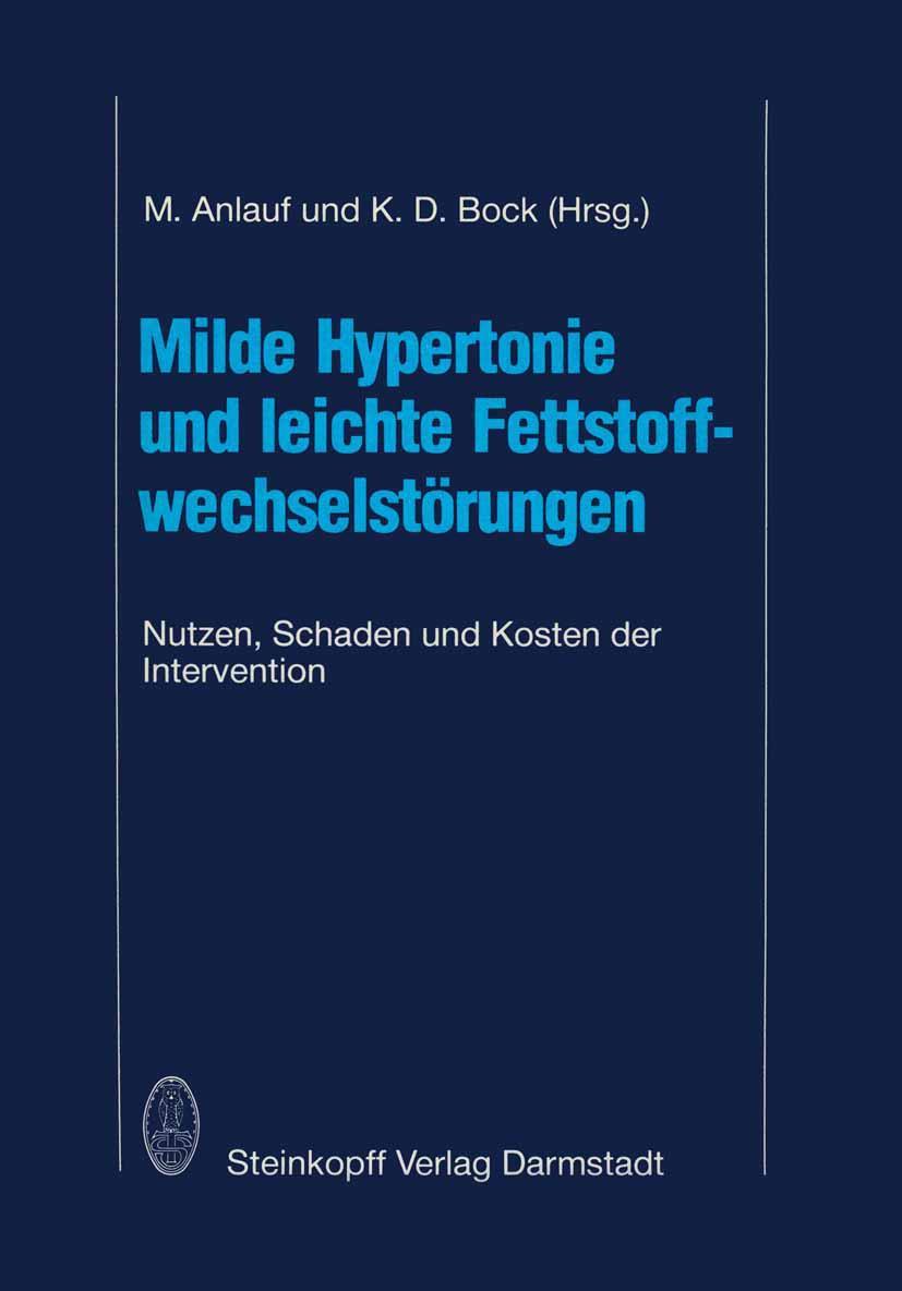 Vorderes Coverbild Milde Hypertonie und leichte Fettstoffwechselstörungen