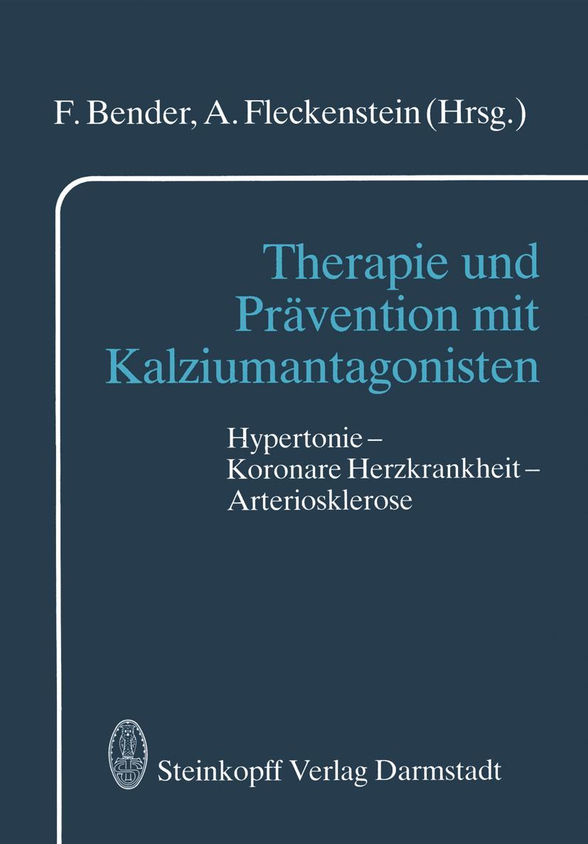 Vorderes Coverbild Therapie und Prävention mit Kalziumantagonisten