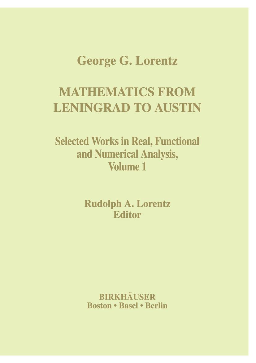 Vorderes Coverbild Mathematics from Leningrad to Austin