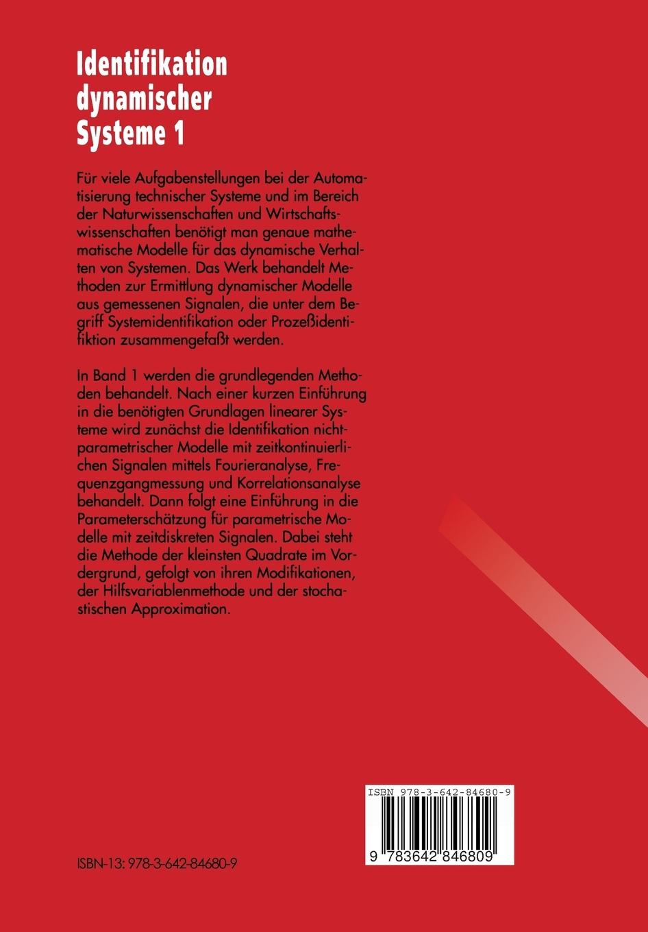 Rückseitencover Identifikation dynamischer Systeme 1