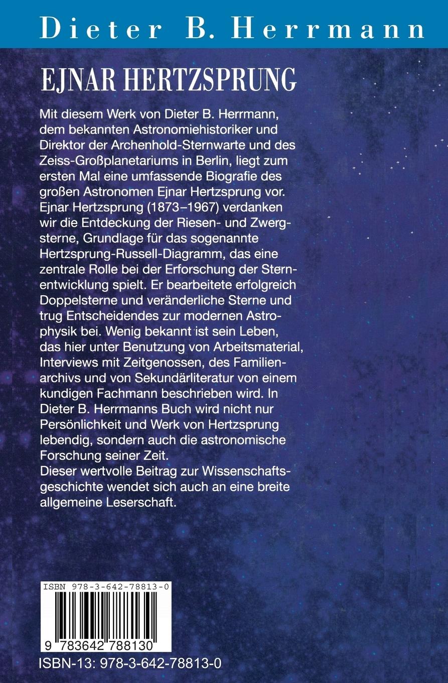 Rückseitencover Ejnar Hertzsprung