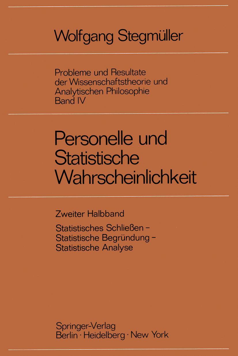 Vorderes Coverbild Personelle und Statistische Wahrscheinlichkeit