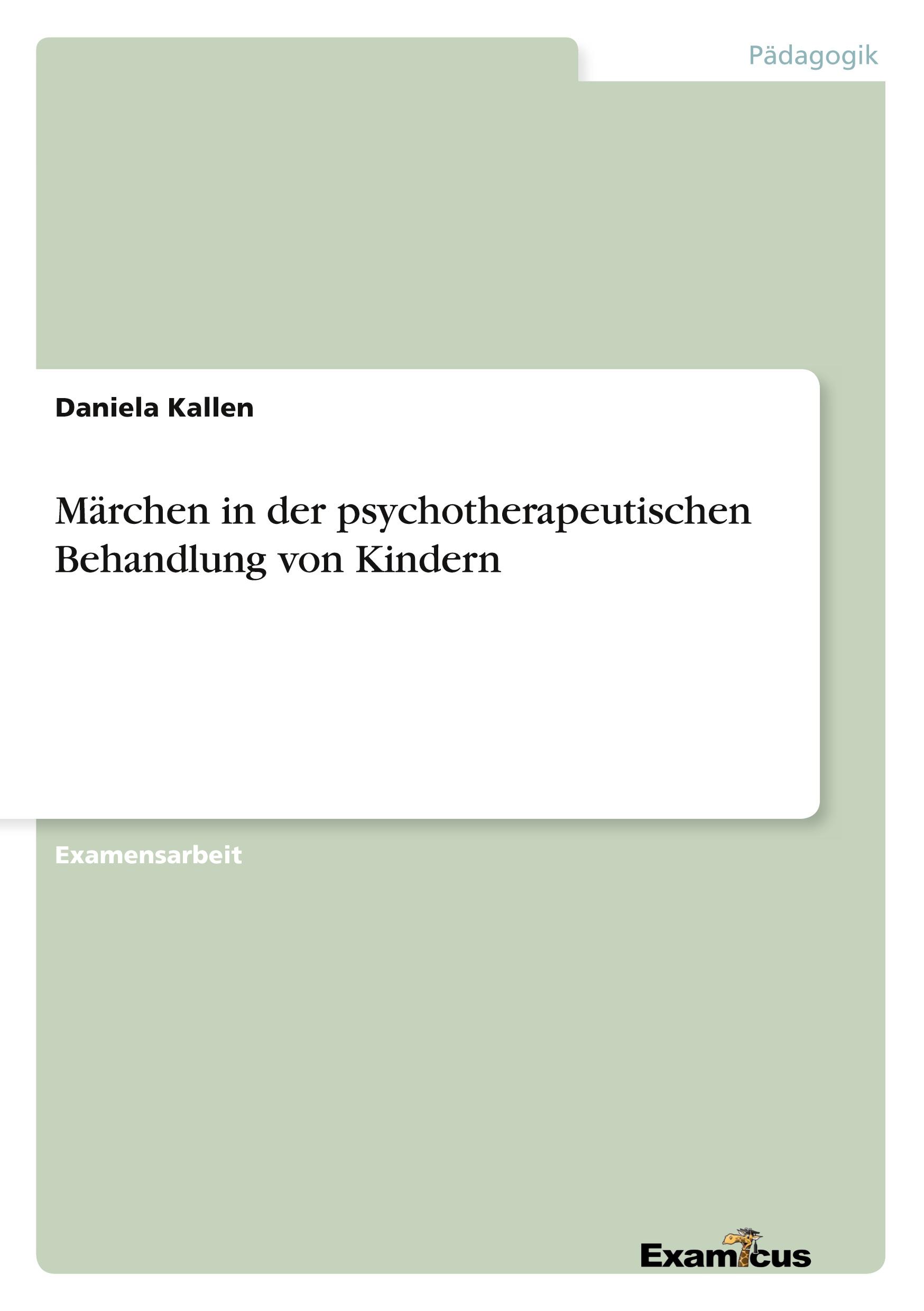 Vorderes Coverbild Märchen in der psychotherapeutischen Behandlung von Kindern