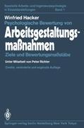 Vorderes Coverbild Psychologische Bewertung von Arbeitsgestaltungsmaßnahmen