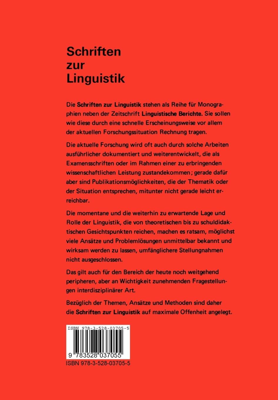 Rückseitencover Linguistik und Statistik