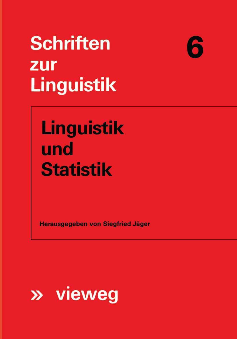 Vorderes Coverbild Linguistik und Statistik