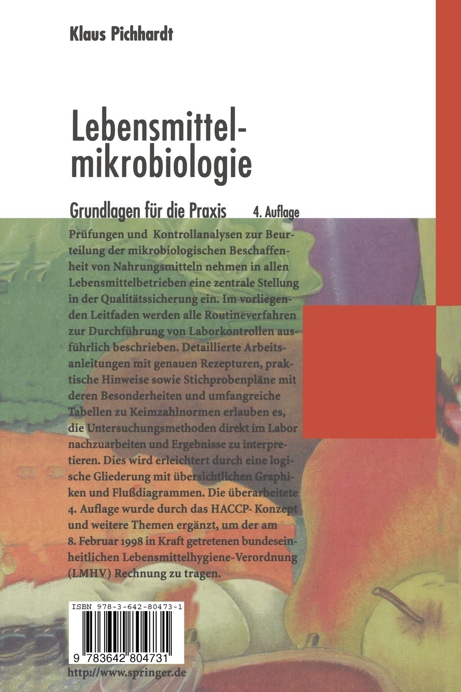 Rückseitencover Lebensmittelmikrobiologie