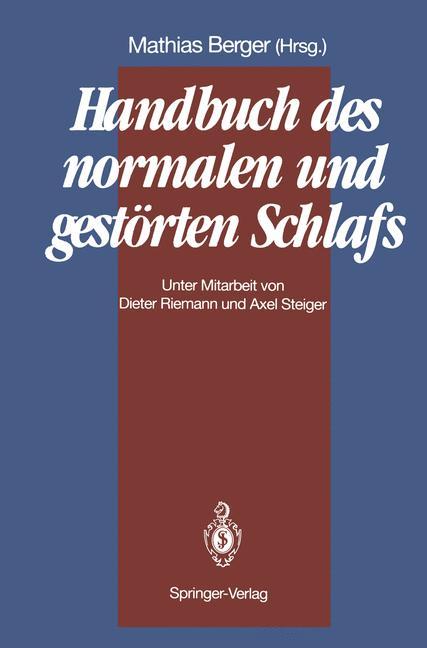Vorderes Coverbild Handbuch des normalen und gestörten Schlafs