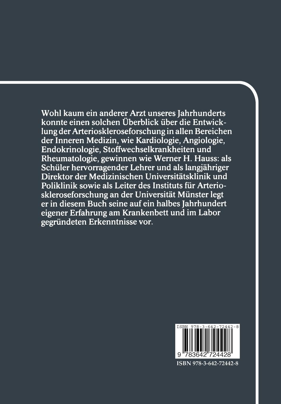Rückseitencover Die Arteriosklerose