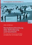 Vorderes Coverbild Normalismusforschung über Behinderung und Geschlecht