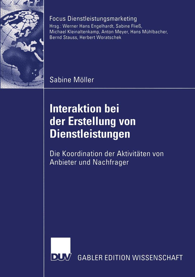 Vorderes Coverbild Interaktion bei der Erstellung von Dienstleistungen