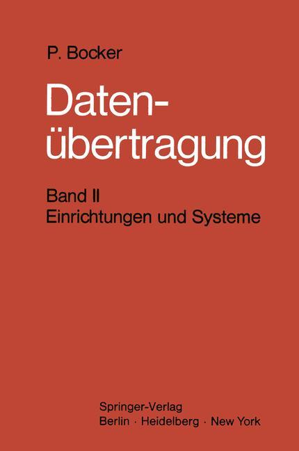 Vorderes Coverbild Datenübertragung. Nachrichtentechnik in Datenfernverarbeitungssystemen