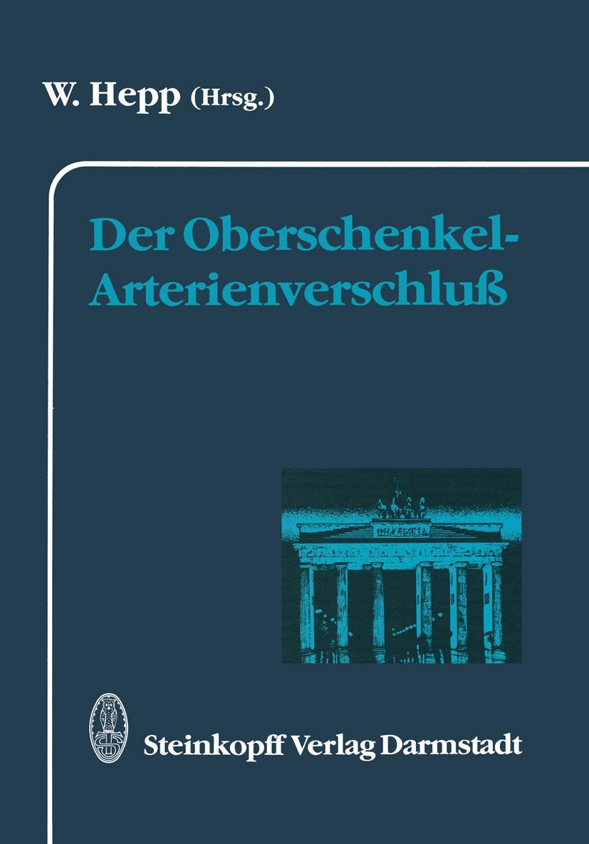 Vorderes Coverbild Der Oberschenkel-Arterienverschluß