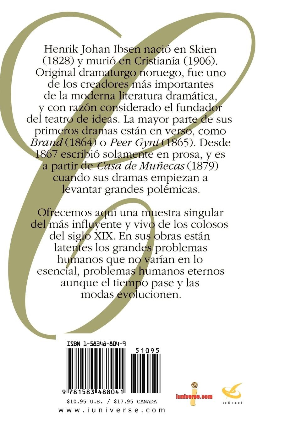 Rückseitencover Casa de Munecas