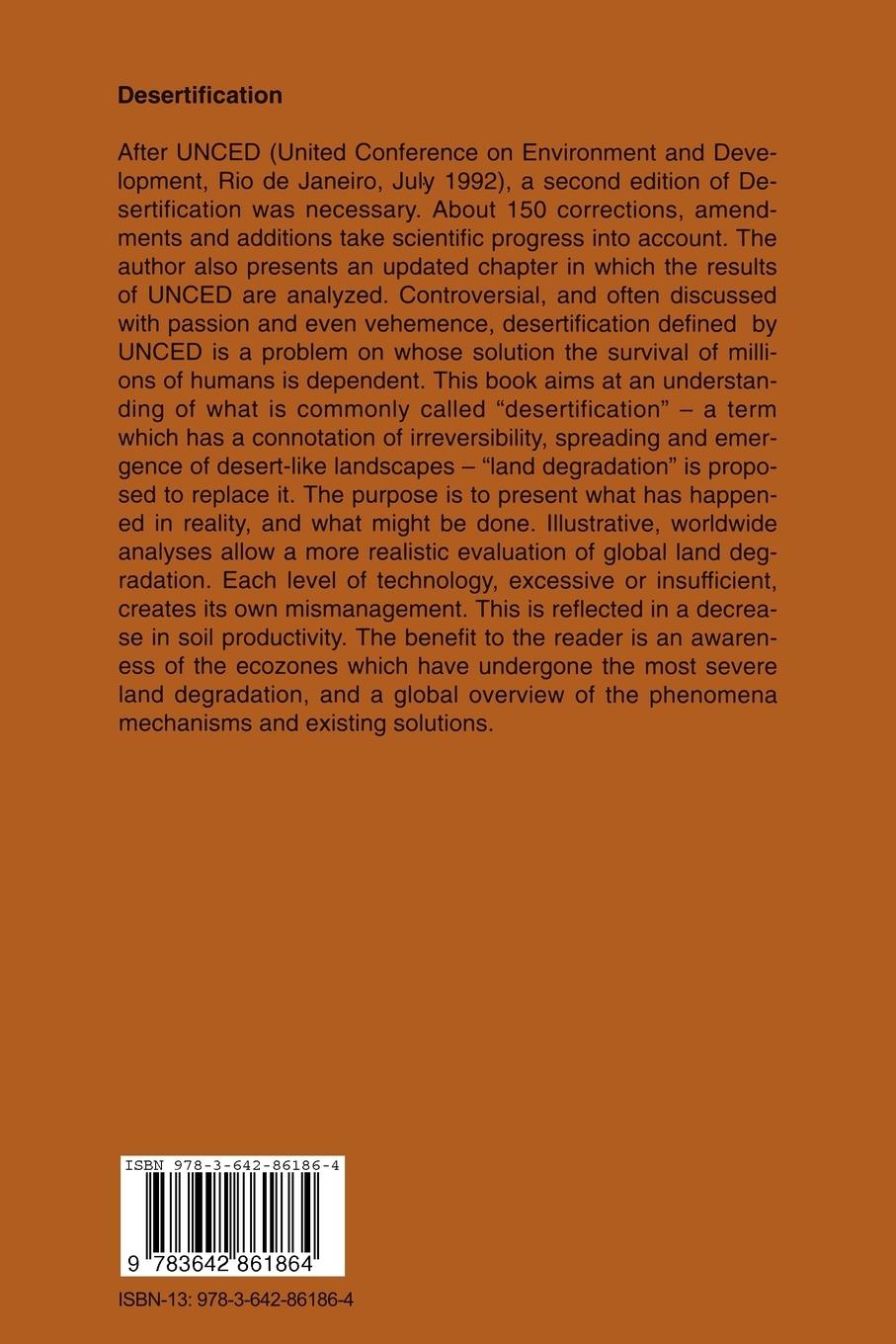 Rückseitencover Desertification