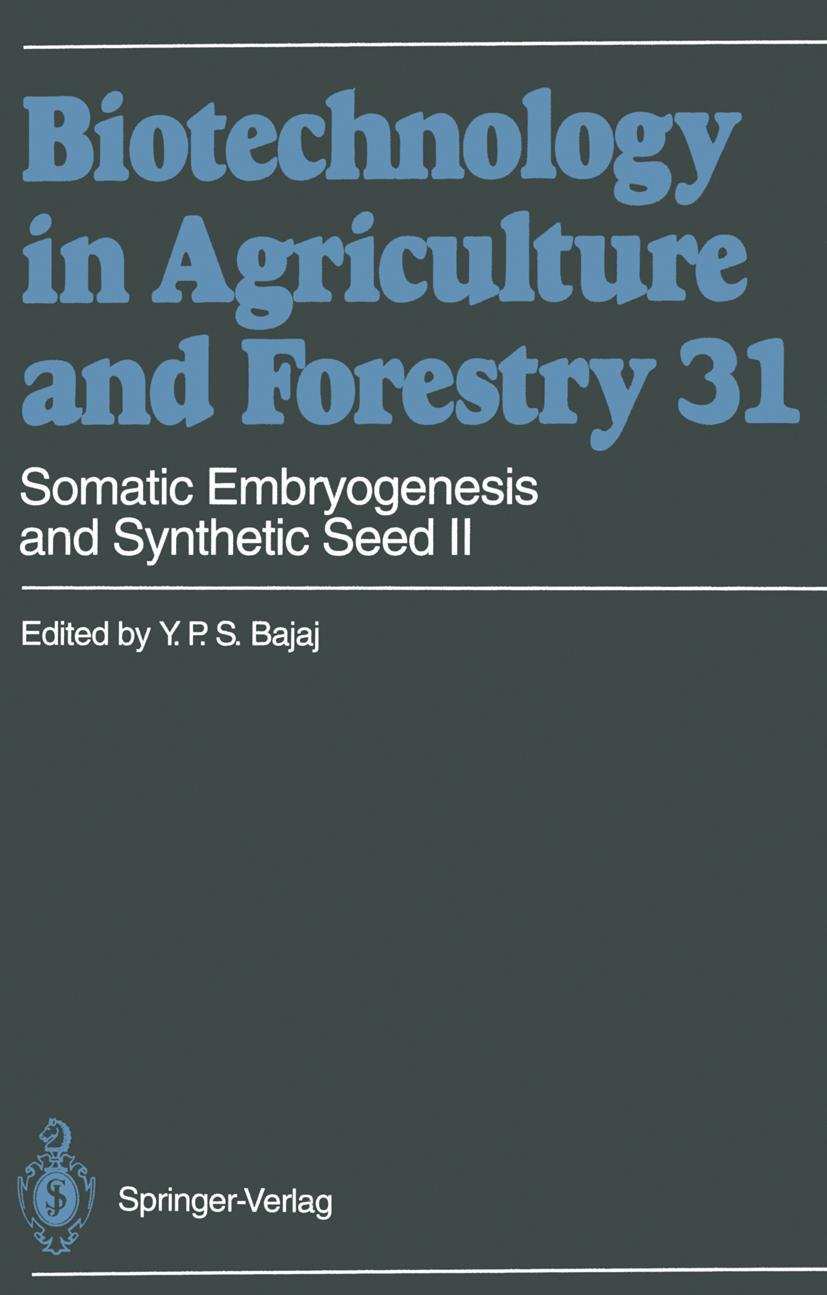 Vorderes Coverbild Somatic Embryogenesis and Synthetic Seed II