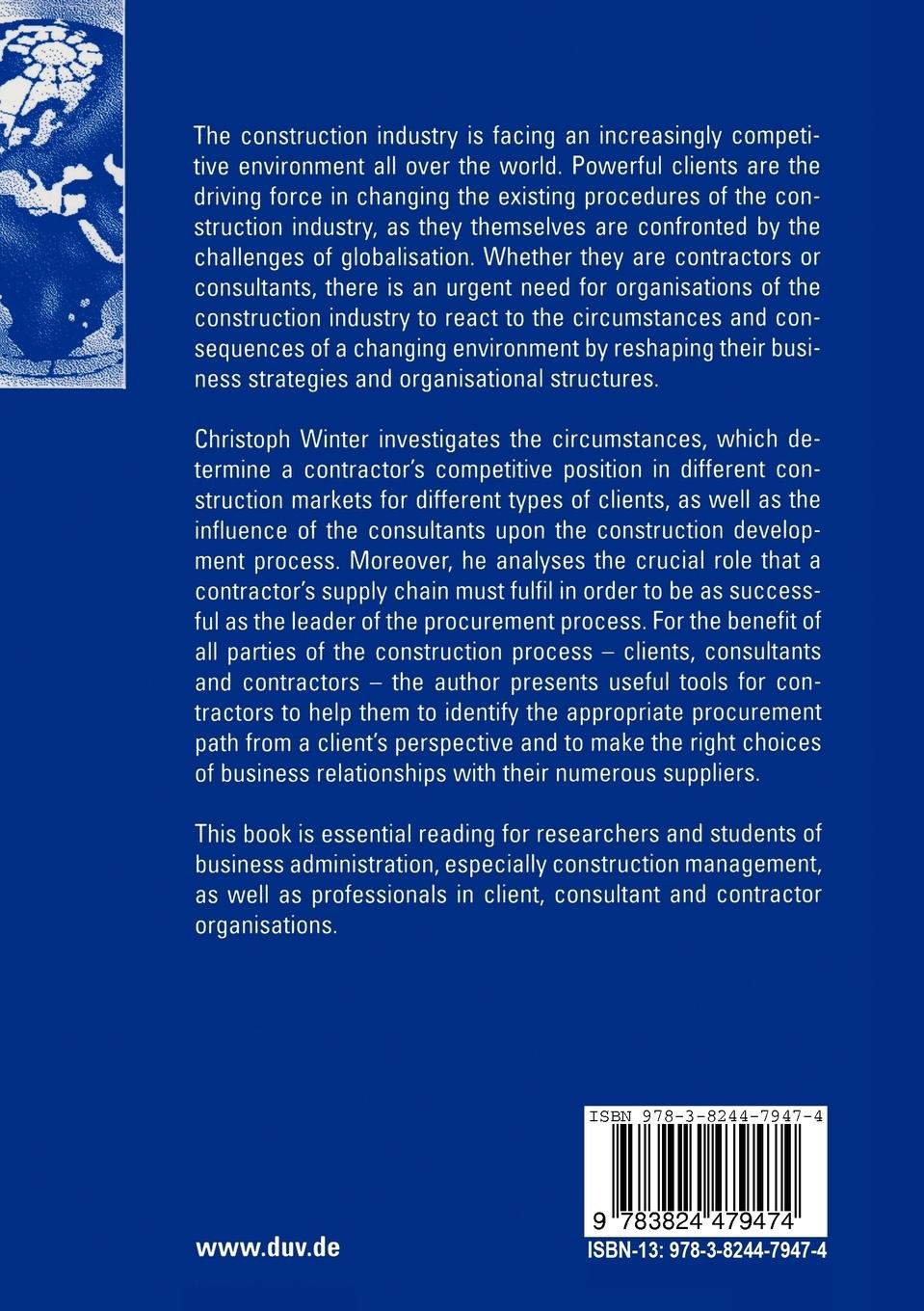 Rückseitencover Contractor-Led Procurement
