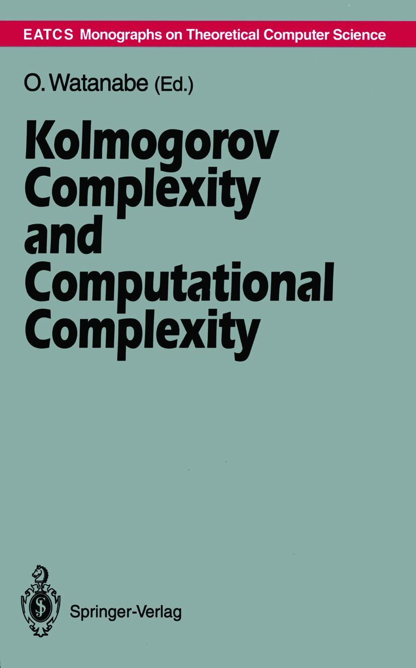 Vorderes Coverbild Kolmogorov Complexity and Computational Complexity