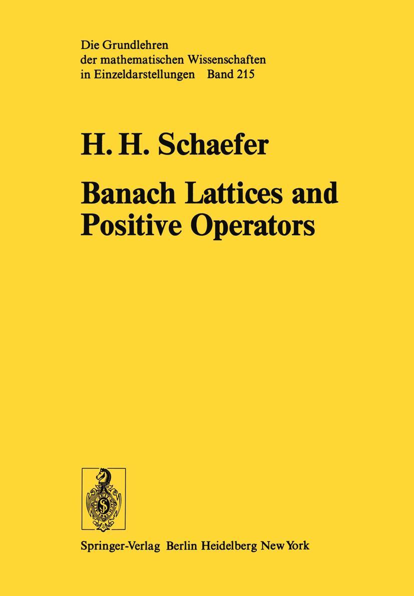 Vorderes Coverbild Banach Lattices and Positive Operators