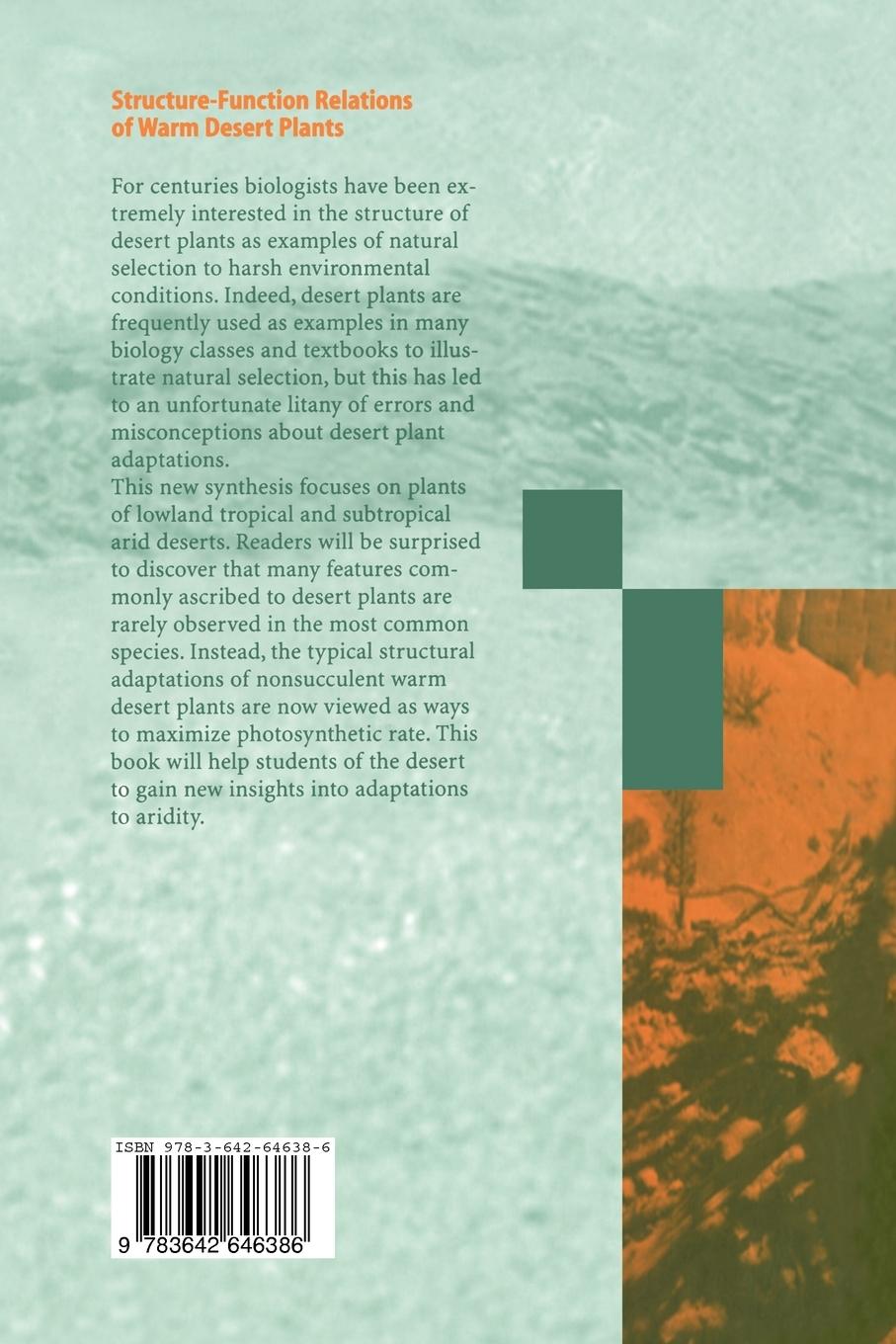 Rückseitencover Structure-Function Relations of Warm Desert Plants