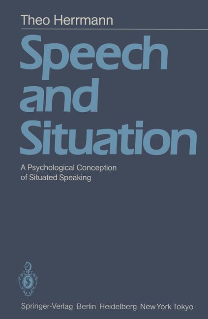 Vorderes Coverbild Speech and Situation