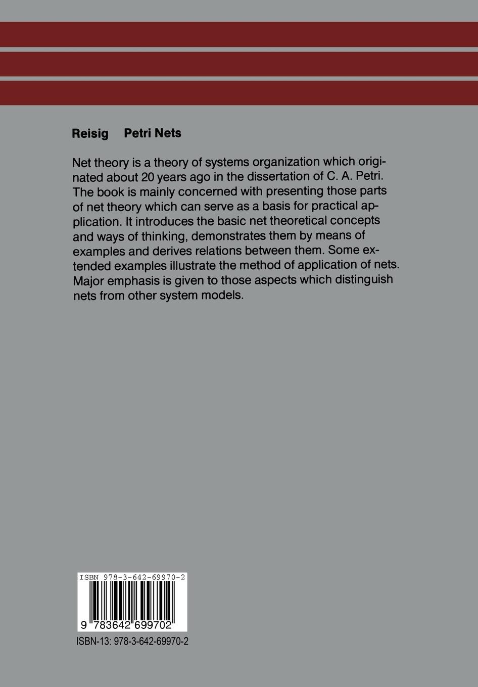 Rückseitencover Petri Nets