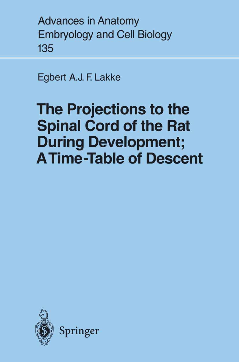 Vorderes Coverbild The Projections to the Spinal Cord of the Rat During Development: A Timetable of Descent