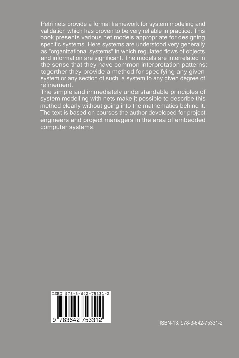 Rückseitencover A Primer in Petri Net Design
