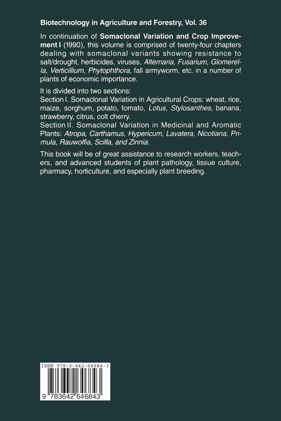 Rückseitencover Somaclonal Variation in Crop Improvement II