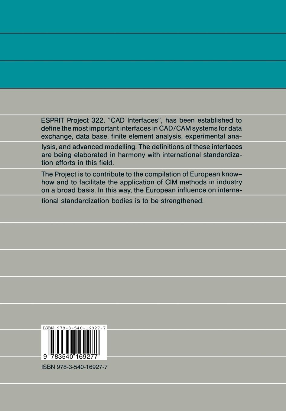 Rückseitencover Specification of a CAD*I Neutral File for Solids