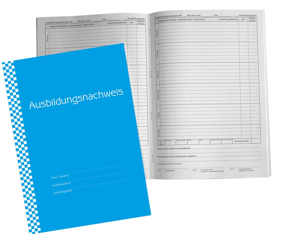 Vorderes Coverbild Ausbildungsnachweisheft - kaufm. Ausbildung