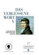 Vorderes Coverbild Das vergessene Wort V