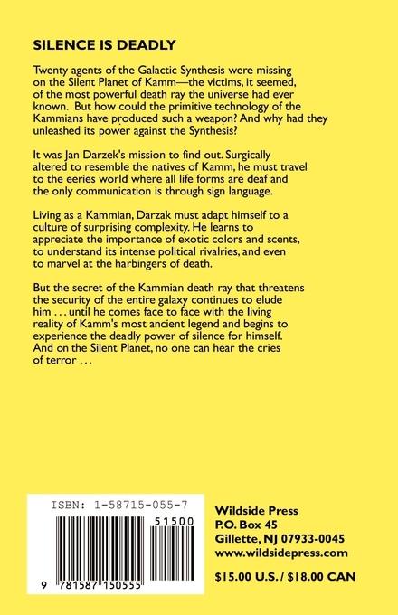 Rückseitencover Silence is Deadly