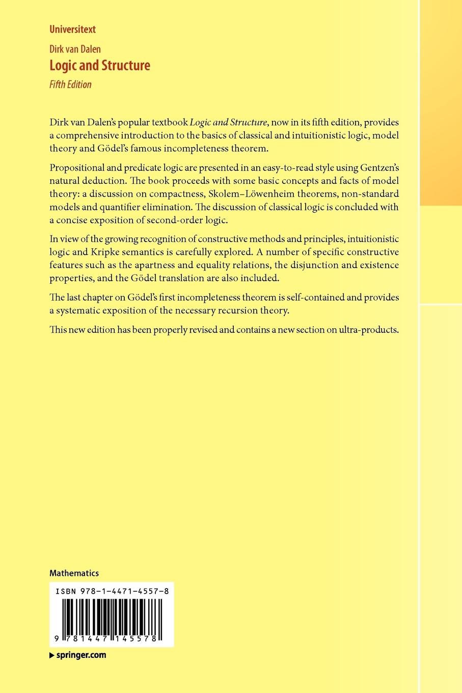 Rückseitencover Logic and Structure