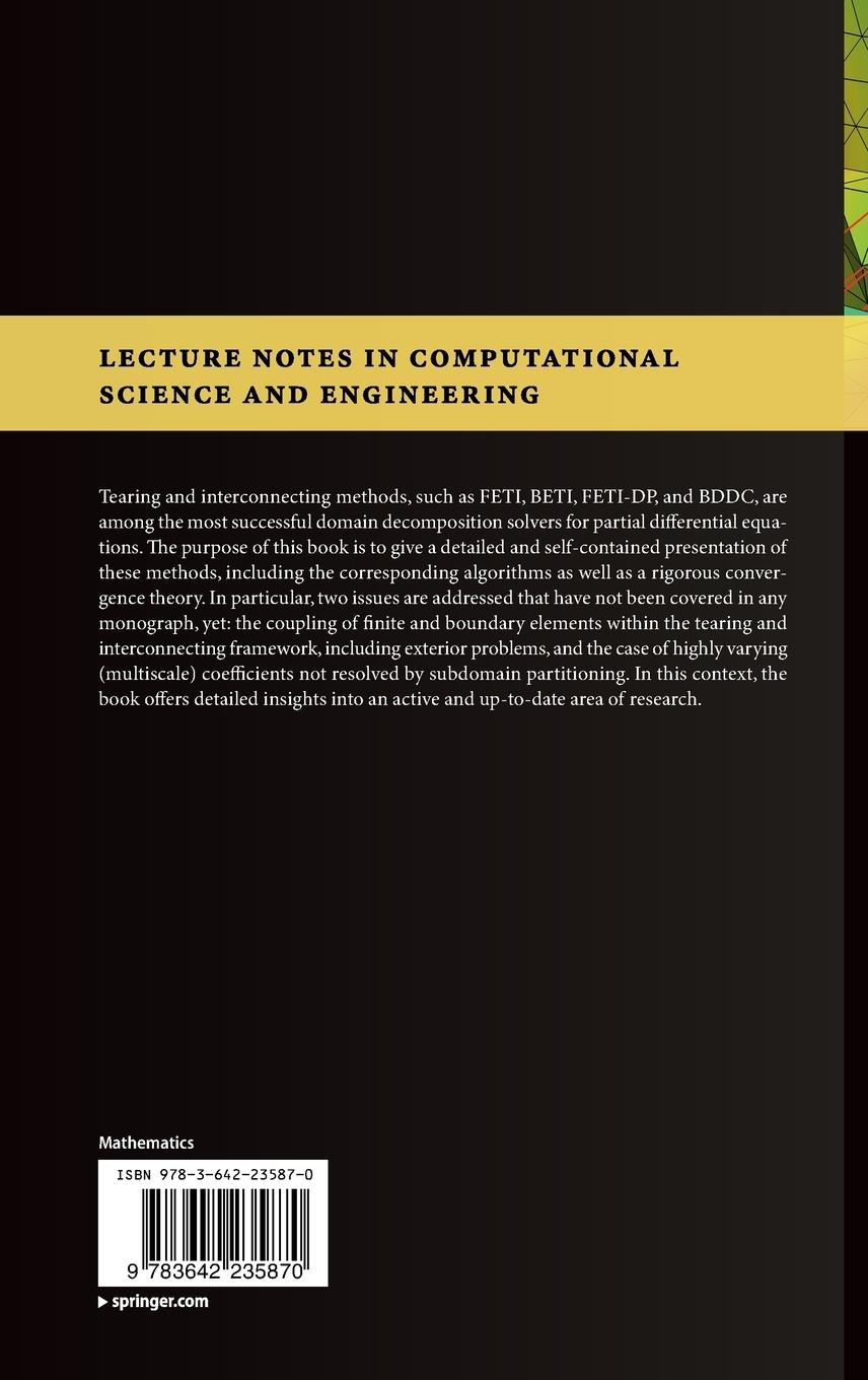 Rückseitencover Finite and Boundary Element Tearing and Interconnecting Solvers for Multiscale Problems